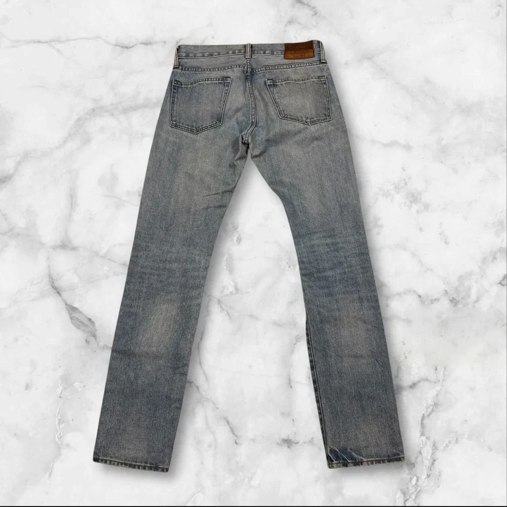 J Crew 484 Style Mens Jeans Extra Slim Fit Light Wash Denim Size 28 x 32 Kaihara
